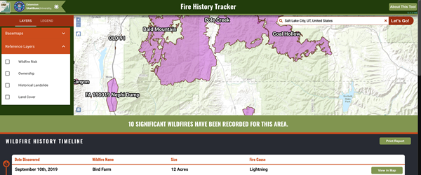 fire history tracker